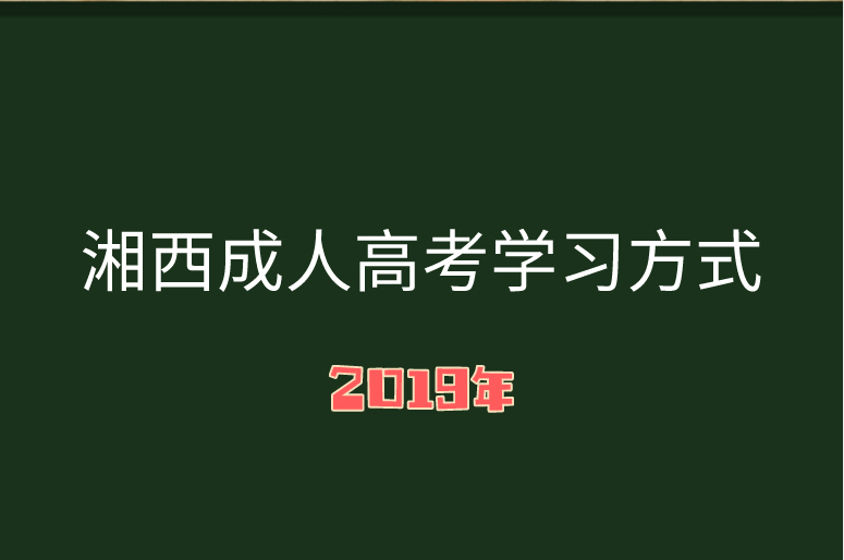 湖南成人高考學習方式